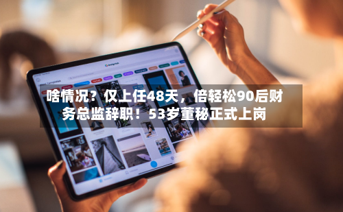 啥情况？仅上任48天，倍轻松90后财务总监辞职！53岁董秘正式上岗-第2张图片