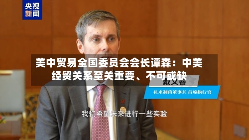 美中贸易全国委员会会长谭森：中美经贸关系至关重要、不可或缺