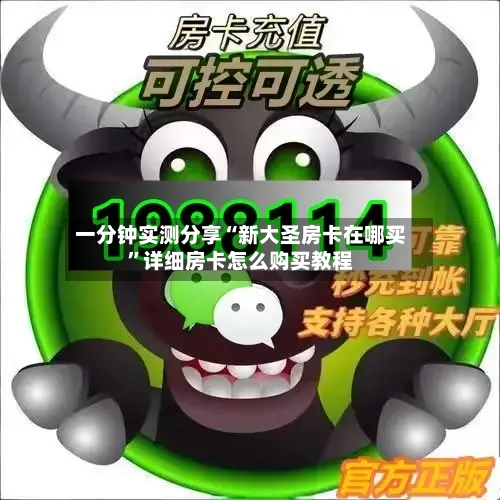 一分钟实测分享“新大圣房卡在哪买”详细房卡怎么购买教程-第2张图片