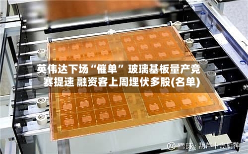 英伟达下场“催单” 玻璃基板量产竞赛提速 融资客上周埋伏多股(名单)