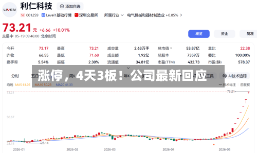 涨停	，4天3板！公司最新回应-第3张图片