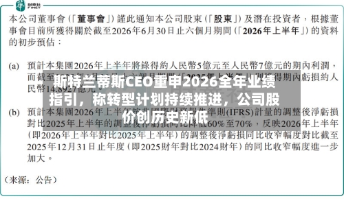 斯特兰蒂斯CEO重申2026全年业绩指引，称转型计划持续推进，公司股价创历史新低-第3张图片