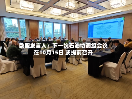 欧盟发言人:下一次石油协调组会议在10月15日 或提前召开-第2张图片