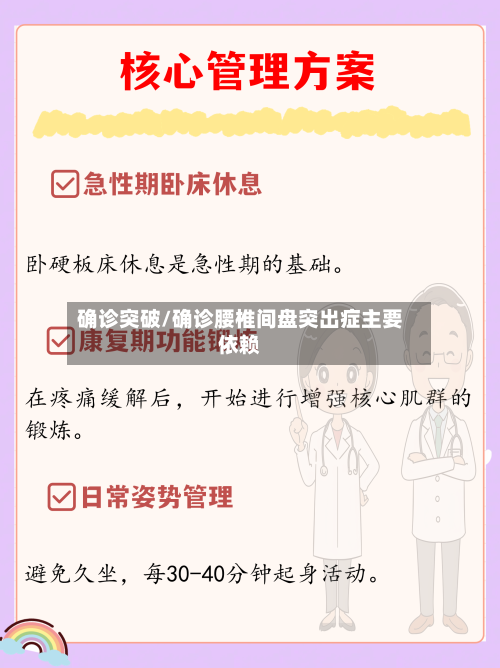 确诊突破/确诊腰椎间盘突出症主要依赖-第2张图片
