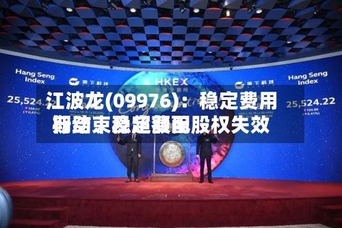 江波龙(09976)：稳定费用行动、稳定费用期结束及超额配股权失效-第3张图片