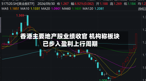 香港主要地产股业绩收官 机构称板块已步入盈利上行周期