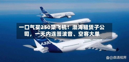 一口气买250架飞机！渤海租赁子公司，一天内连签波音、空客大单-第2张图片