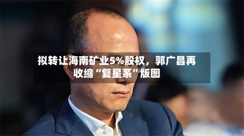 拟转让海南矿业5%股权	，郭广昌再收缩“复星系”版图-第3张图片