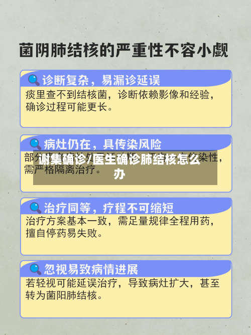 谢集确诊/医生确诊肺结核怎么办-第3张图片