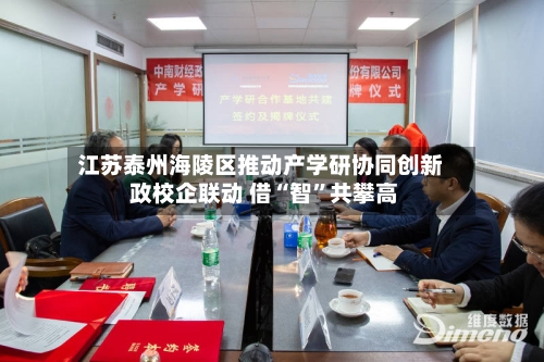 江苏泰州海陵区推动产学研协同创新 政校企联动 借“智”共攀高