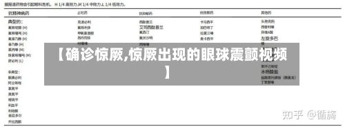 【确诊惊厥,惊厥出现的眼球震颤视频】