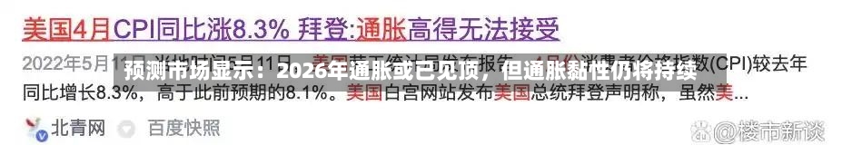 预测市场显示：2026年通胀或已见顶，但通胀黏性仍将持续-第3张图片