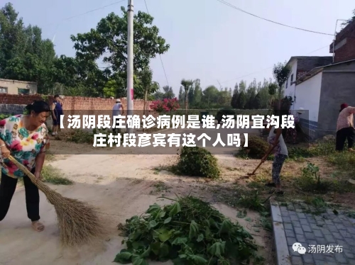 【汤阴段庄确诊病例是谁,汤阴宜沟段庄村段彦宾有这个人吗】-第2张图片