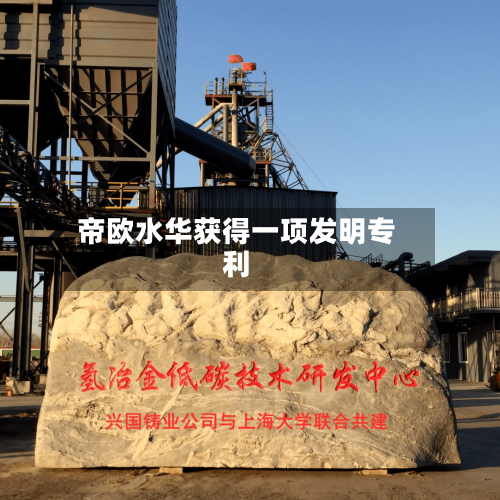 帝欧水华获得一项发明专利