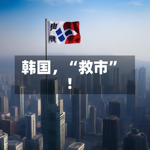 韩国,“救市”!