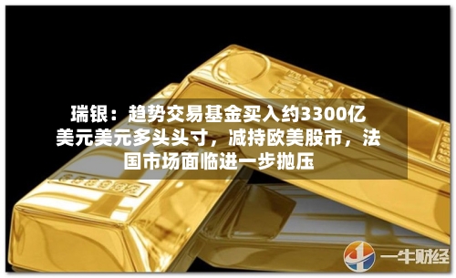 瑞银：趋势交易基金买入约3300亿美元美元多头头寸	，减持欧美股市，法国市场面临进一步抛压-第2张图片