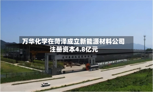 万华化学在菏泽成立新能源材料公司 注册资本4.8亿元