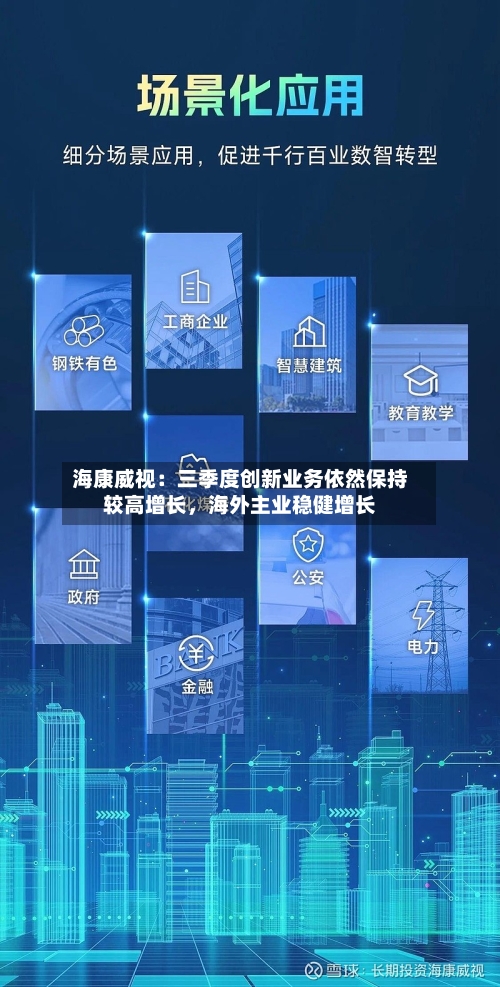 海康威视：三季度创新业务依然保持较高增长	，海外主业稳健增长-第2张图片