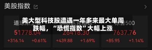 美大型科技股遭遇一年多来最大单周跌幅	，“恐慌指数”大幅上涨-第2张图片